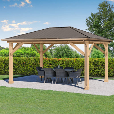 Rain Gutter Kit For The 12 x 16 Meridian Gazebo Rain Gutter Kit For The 12 x 16 Meridian Gazebo
