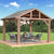 14 x 12 Wood Pavilion With Aluminum Roof 14 x 12 Wood Pavilion With Aluminum Roof