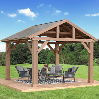 14 x 12 Wood Pavilion Rain Gutter Kit 14 x 12 Wood Pavilion Rain Gutter Kit