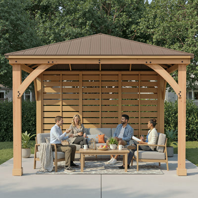 Configurable 3 Piece Privacy Wall Set Configurable 3 Piece Privacy Wall Set