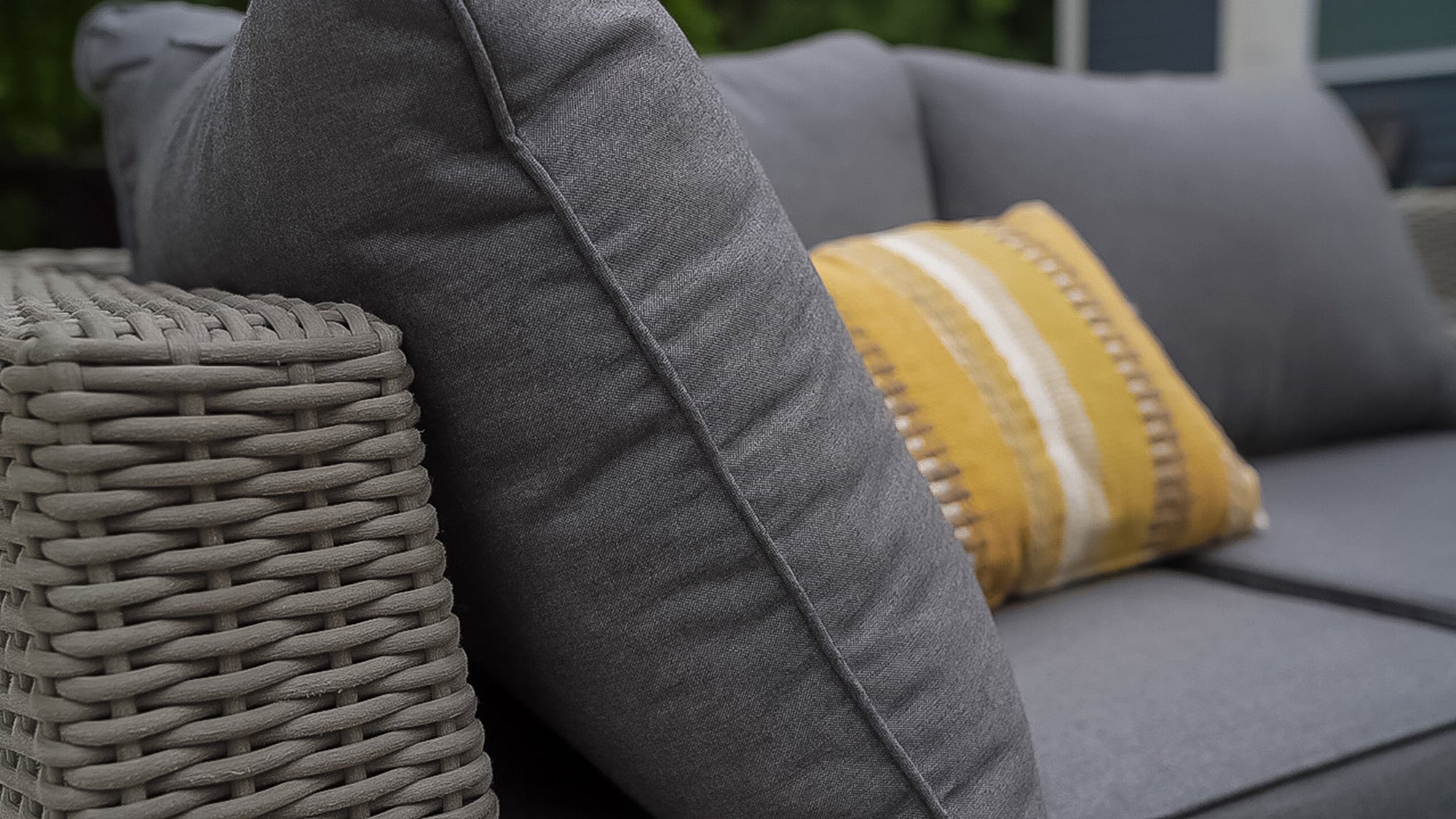 Melbourne 4-Piece Sectional Sofa, Driftwood and Charcoal Melbourne 4-Piece Sectional Sofa, Driftwood and Charcoal