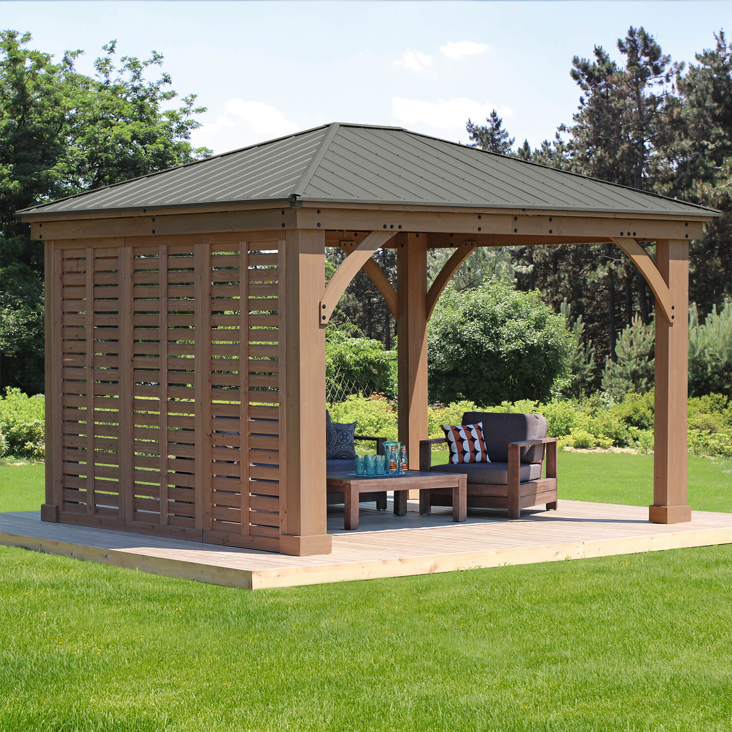 12' Gazebo Privacy Wall (Costco) 12' Gazebo Privacy Wall (Costco)