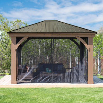 12 x 14 Gazebo Mosquito Mesh Kit 12 x 14 Gazebo Mosquito Mesh Kit