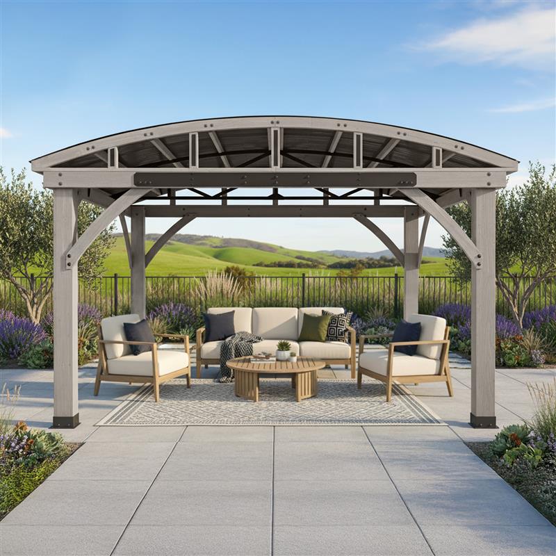 14.1 x 11.1 Arched Roof Gazebo 14.1 x 11.1 Arched Roof Gazebo