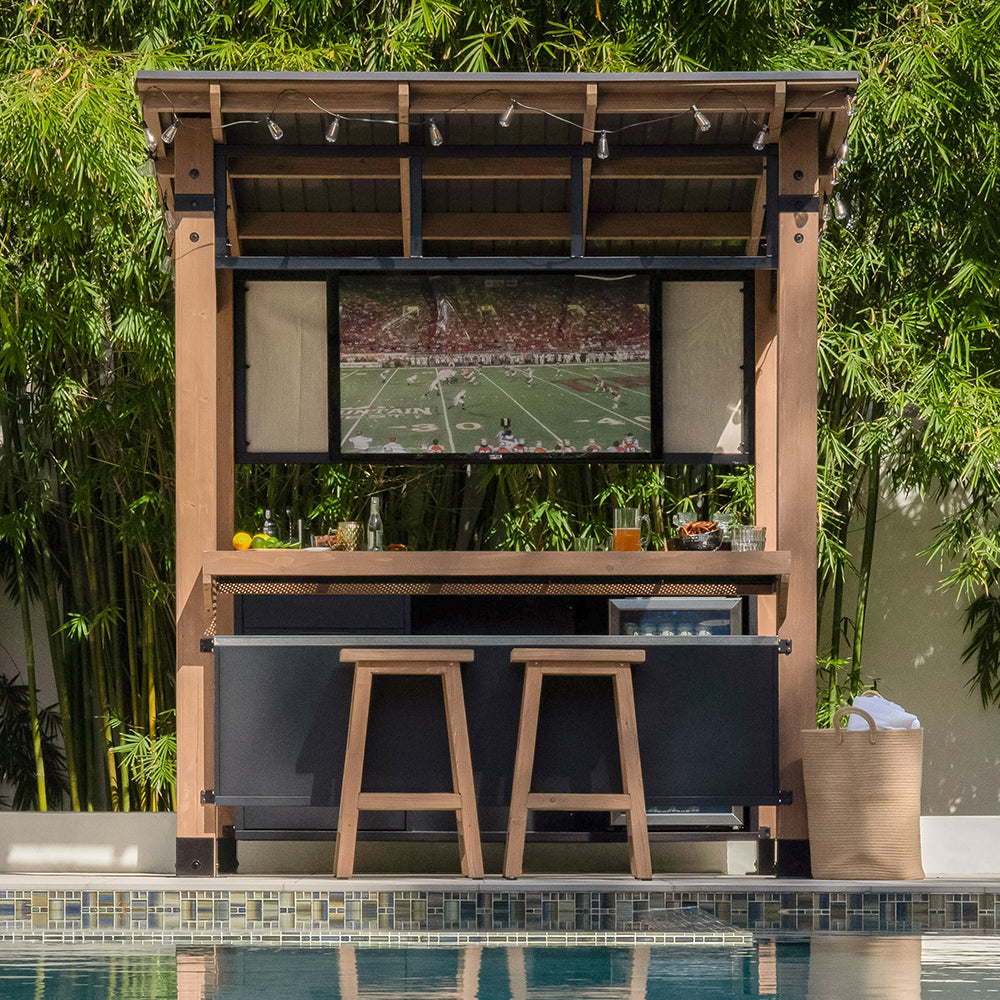 Outdoor Kitchen Extended Deck Modern Outdoor Outdoor Kitchen For