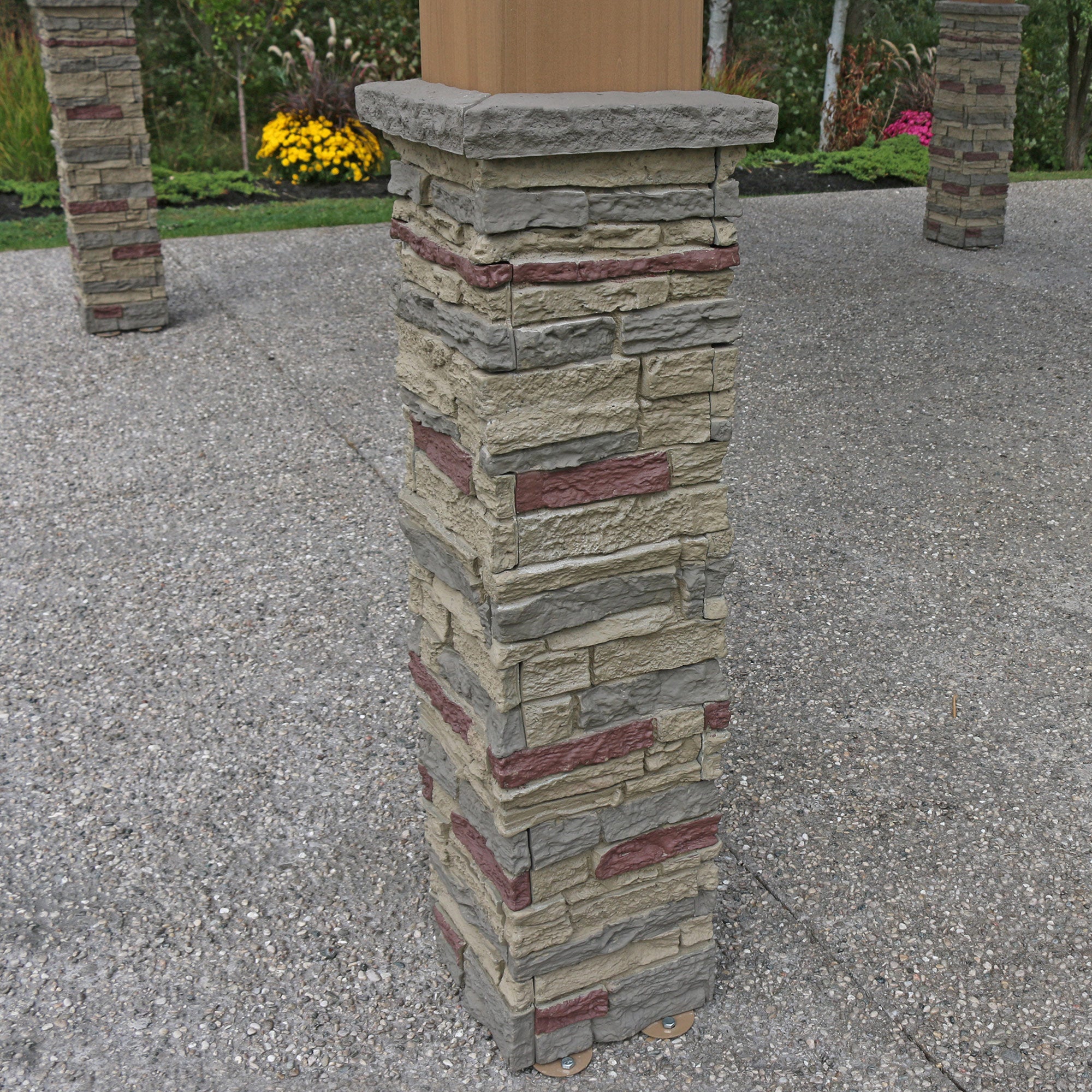 12 x 14 Gazebo with Faux Stone 12 x 14 Gazebo with Faux Stone