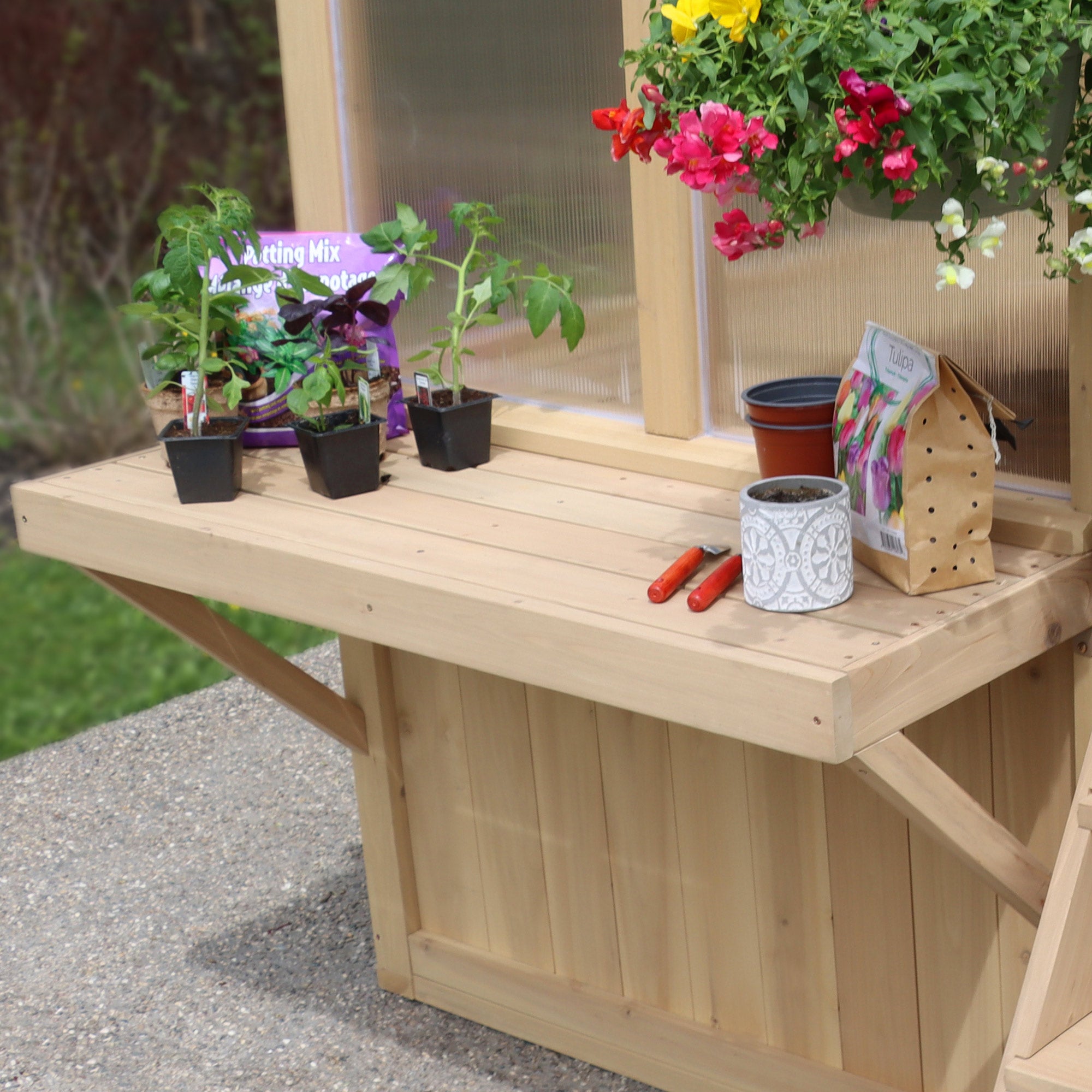 Wooden Greenhouse Workstation Wooden Greenhouse Workstation