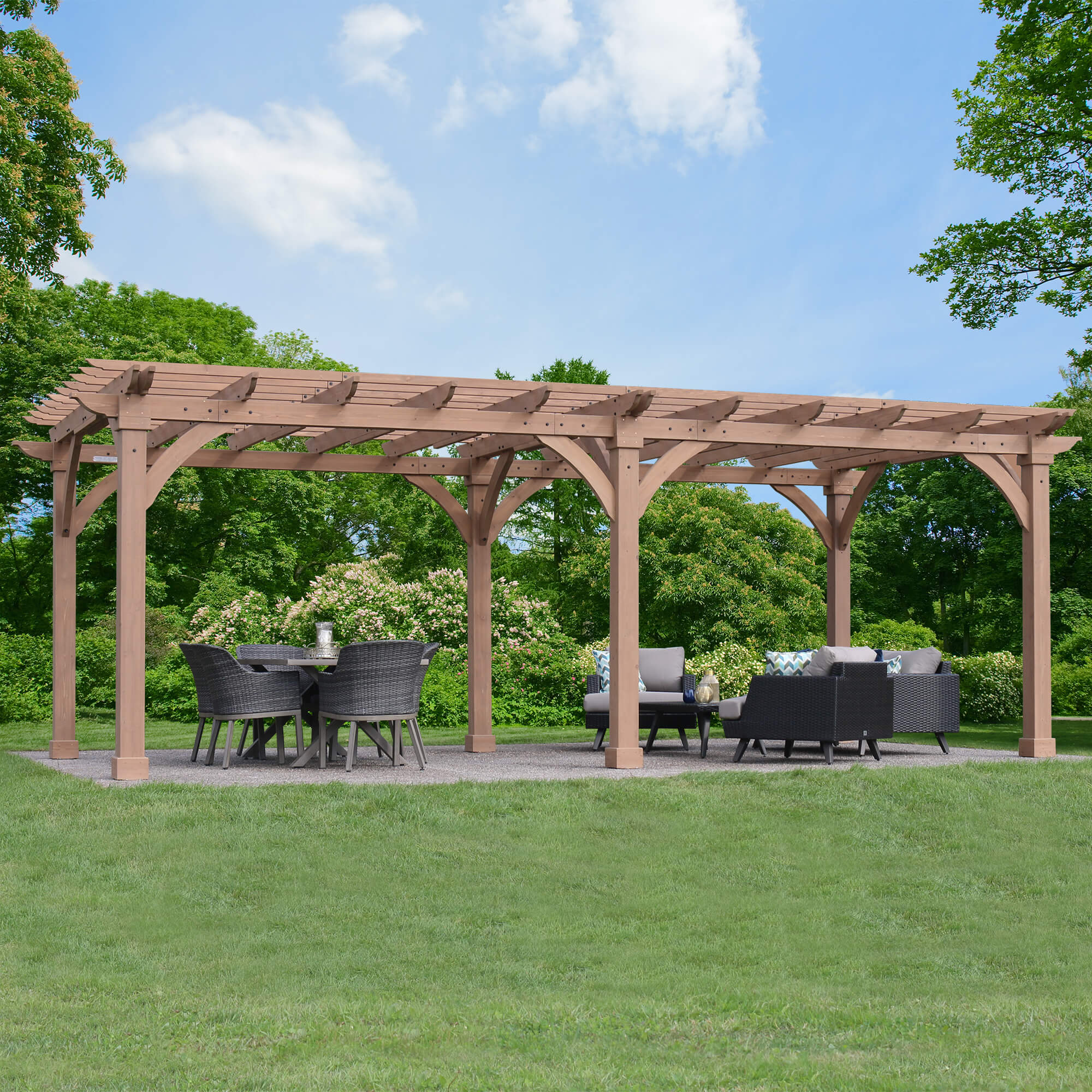 costco wooden trellis 12 x 24 Pergola