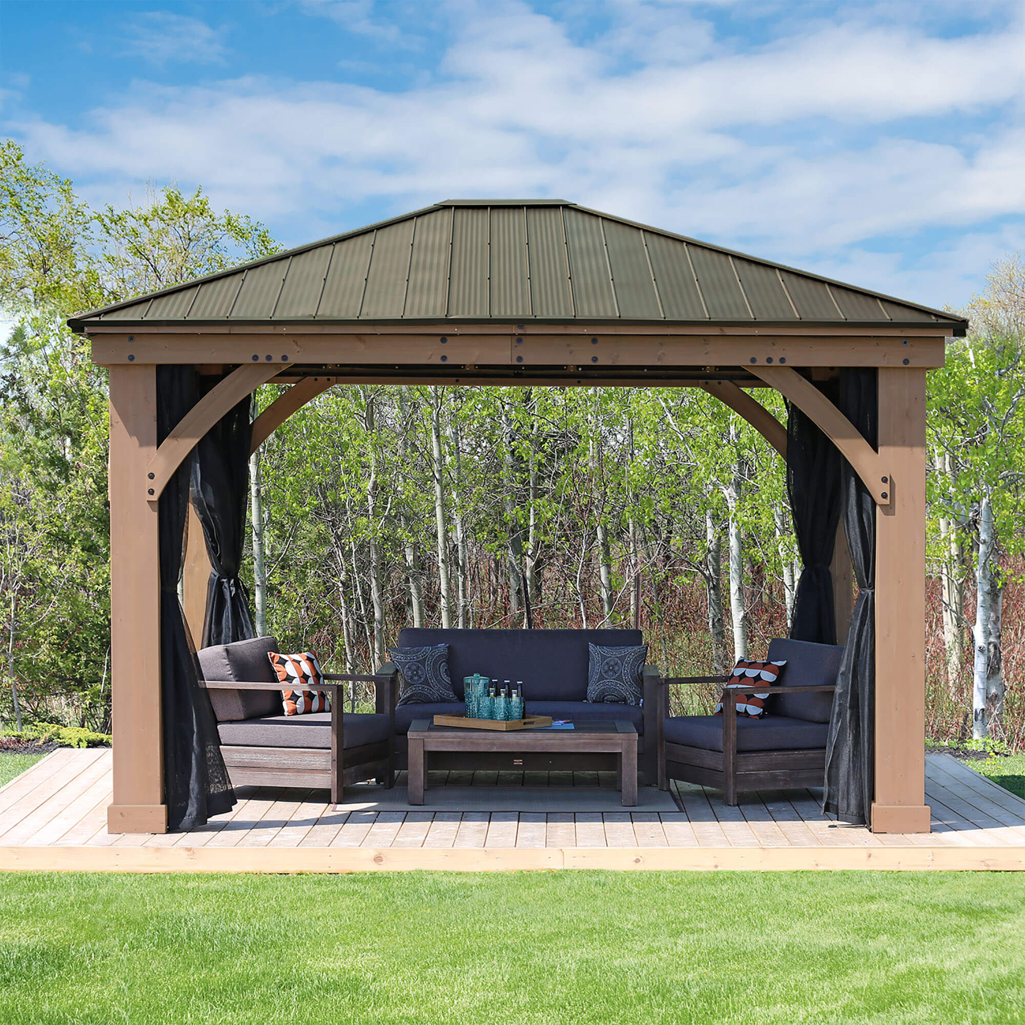 12 x 14 Gazebo Mosquito Mesh Kit (Costco) 12 x 14 Gazebo Mosquito Mesh Kit (Costco)