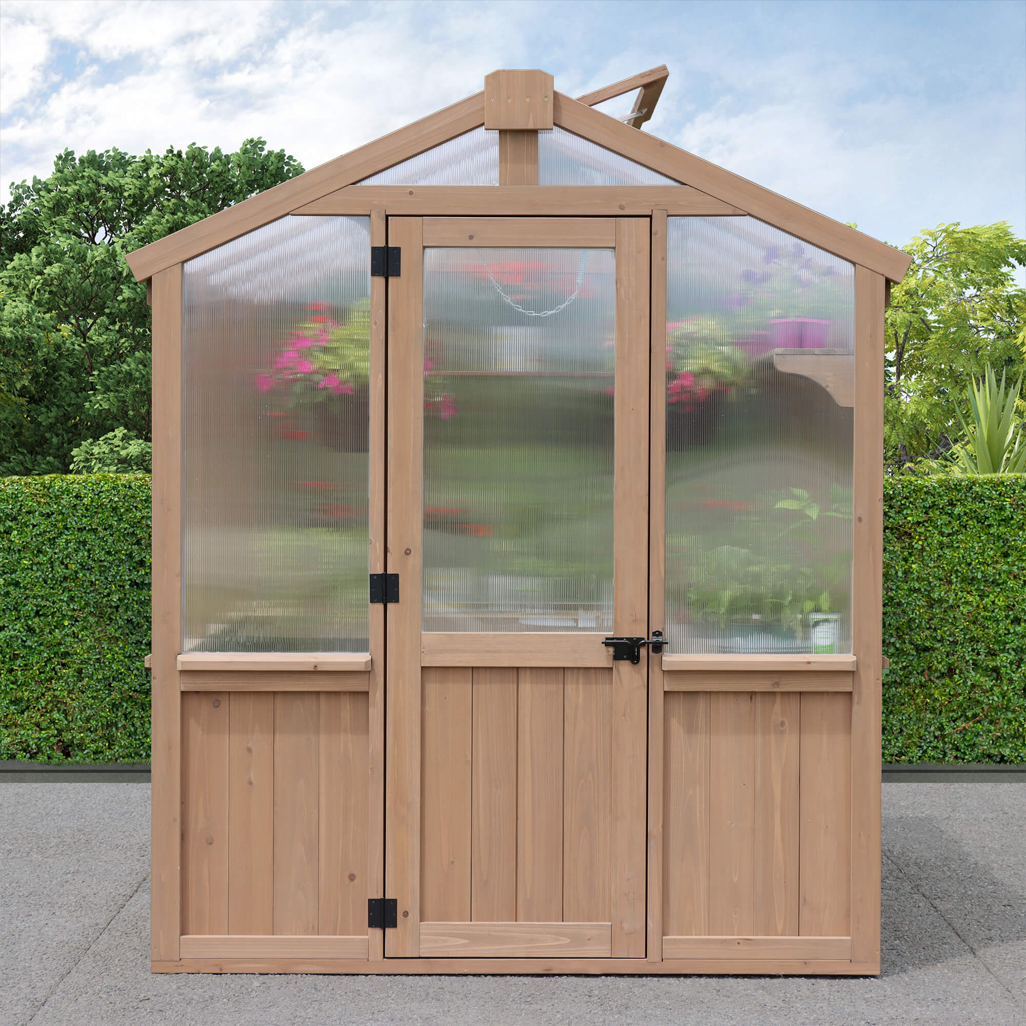 6.7 x 7.8 Cedar Garden Greenhouse 6.7 x 7.8 Cedar Garden Greenhouse