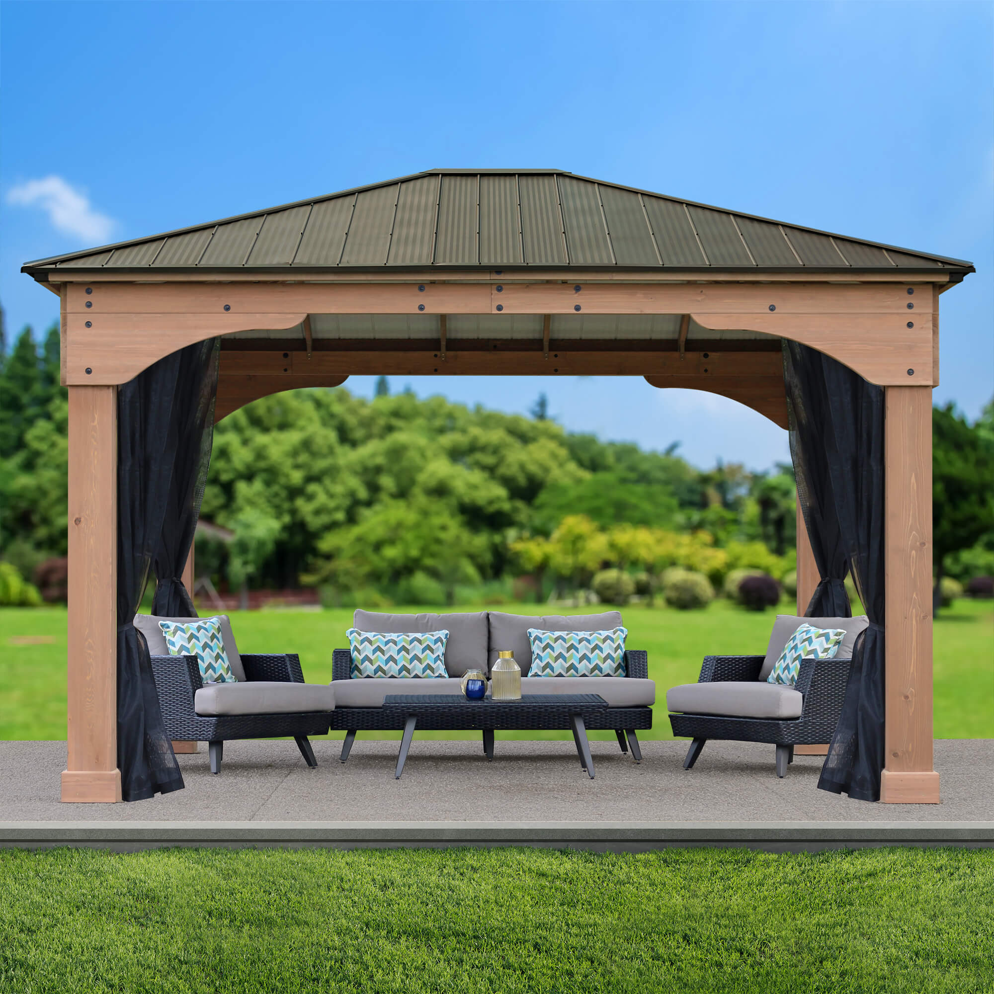 12 x 14 Grand Gazebo Mosquito Mesh Kit (Costco) 12 x 14 Grand Gazebo Mosquito Mesh Kit (Costco)