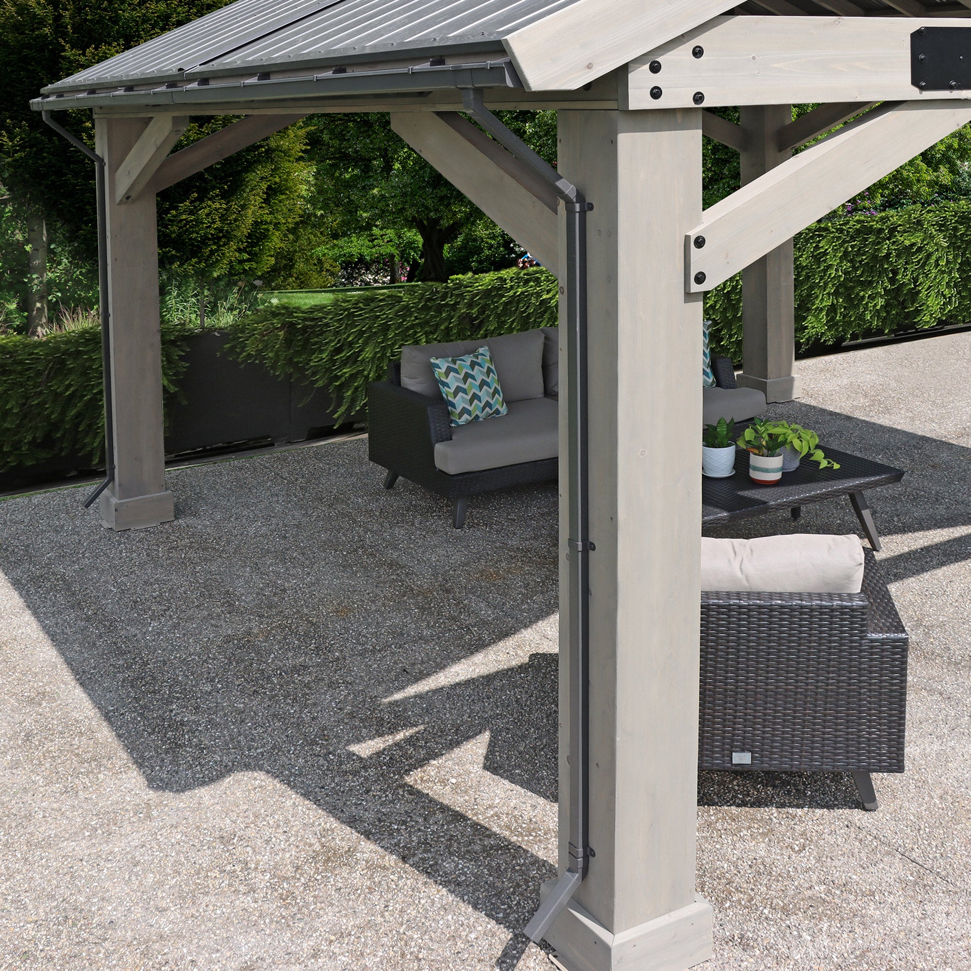 Rain Gutter Kit for the 16 x 14 Timber Frame Pavilion Rain Gutter Kit for the 16 x 14 Timber Frame Pavilion