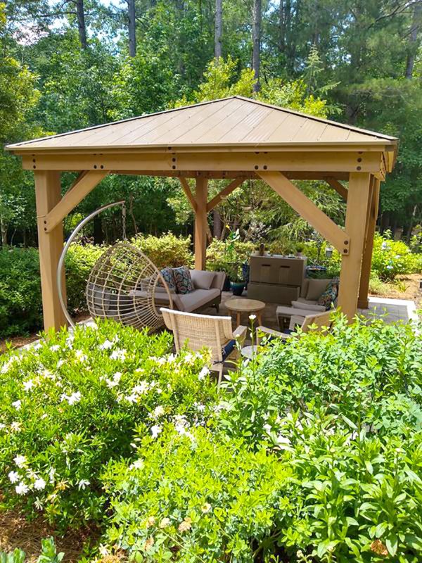 A Perfect Addition To Our Backyard Yardistry Structures Gazebos