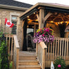 Our deck has southern exposure ☀️ and that makes this gazebo a beautiful addition
