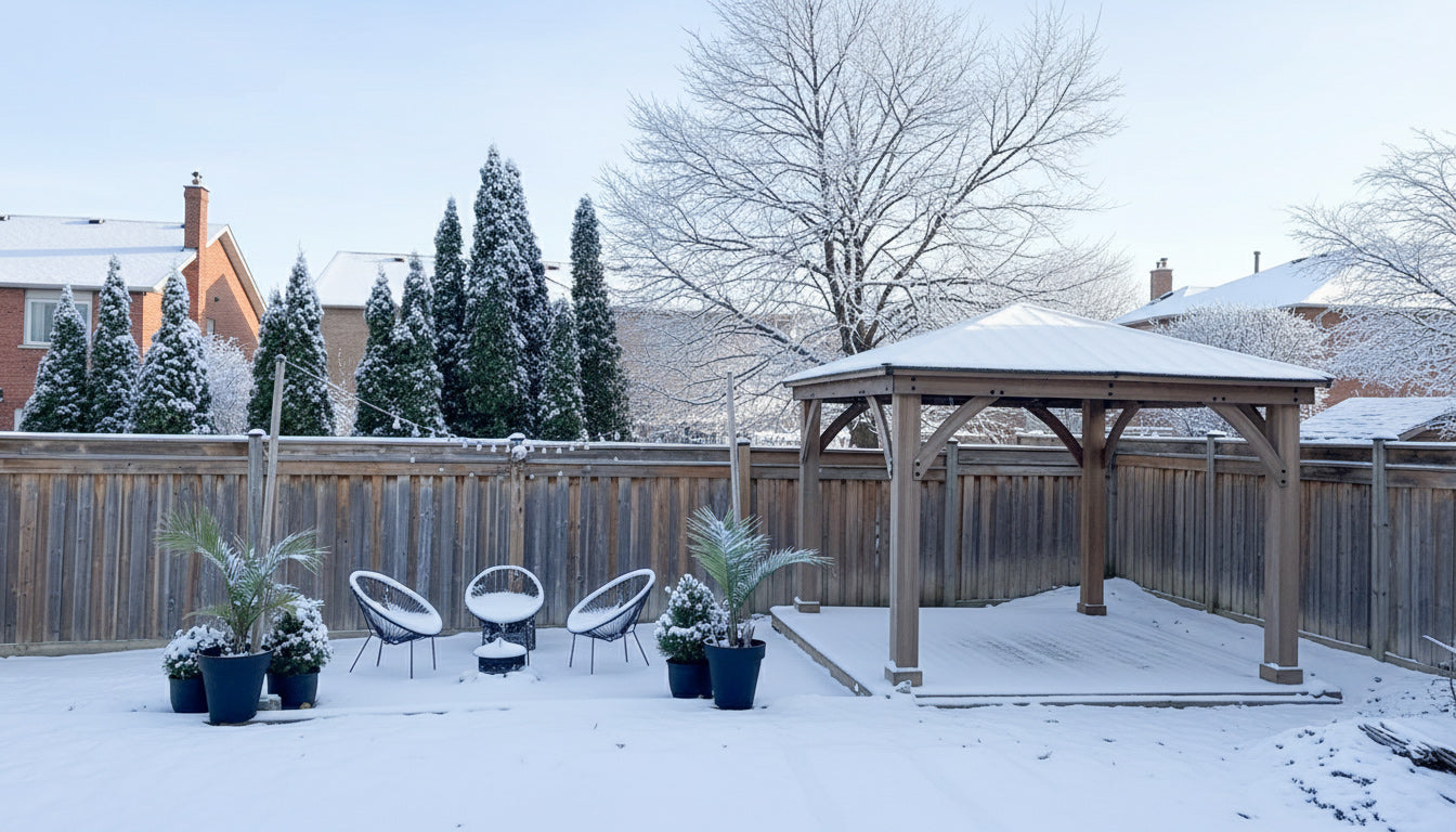 Gutters, Covers &amp; More: How to Winterize and Weatherproof Your Gazebo