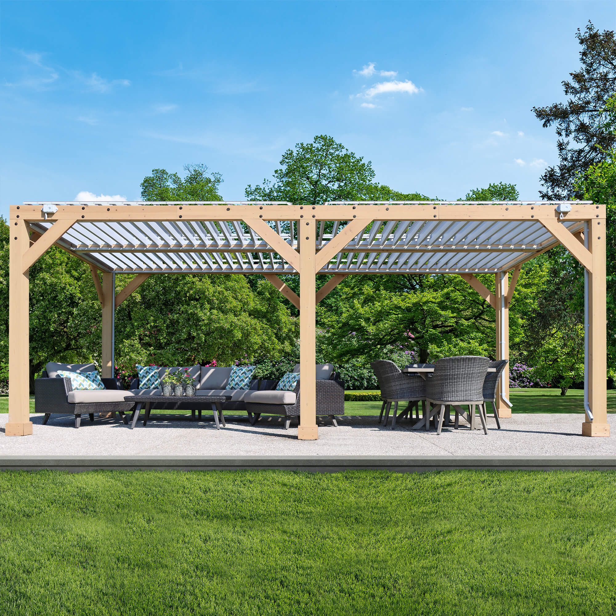 Outdoor Louvered Pergolas Yardistry outdoor-louvered-pergolas-yardistry