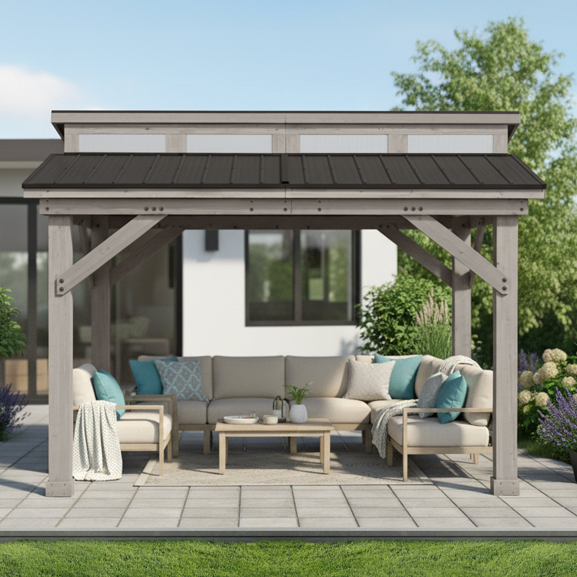 12.1 x 14.1 Split Roof Gazebo