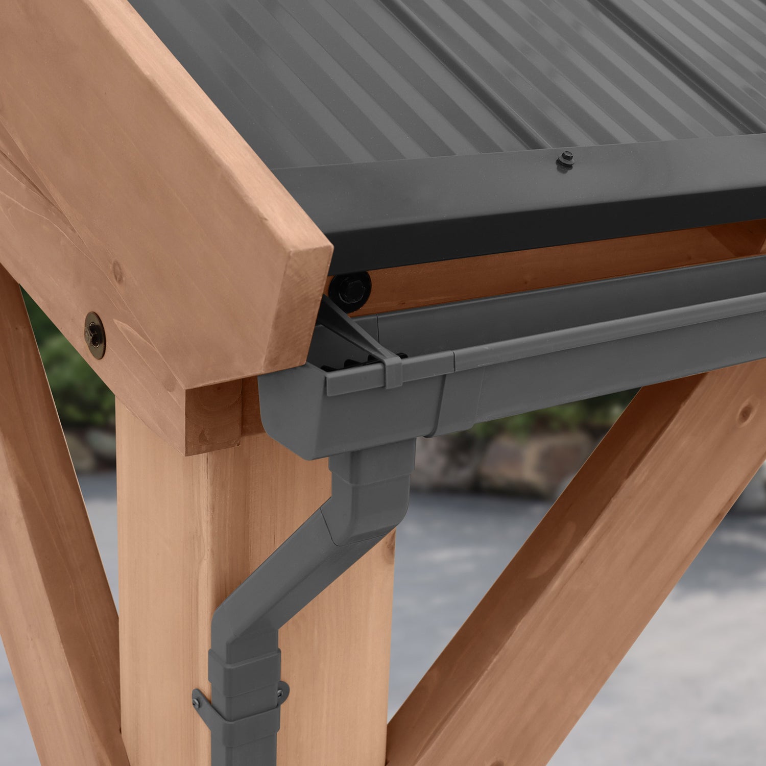 Rain Gutter Kit For The 14 x 25 Carport Pavilion