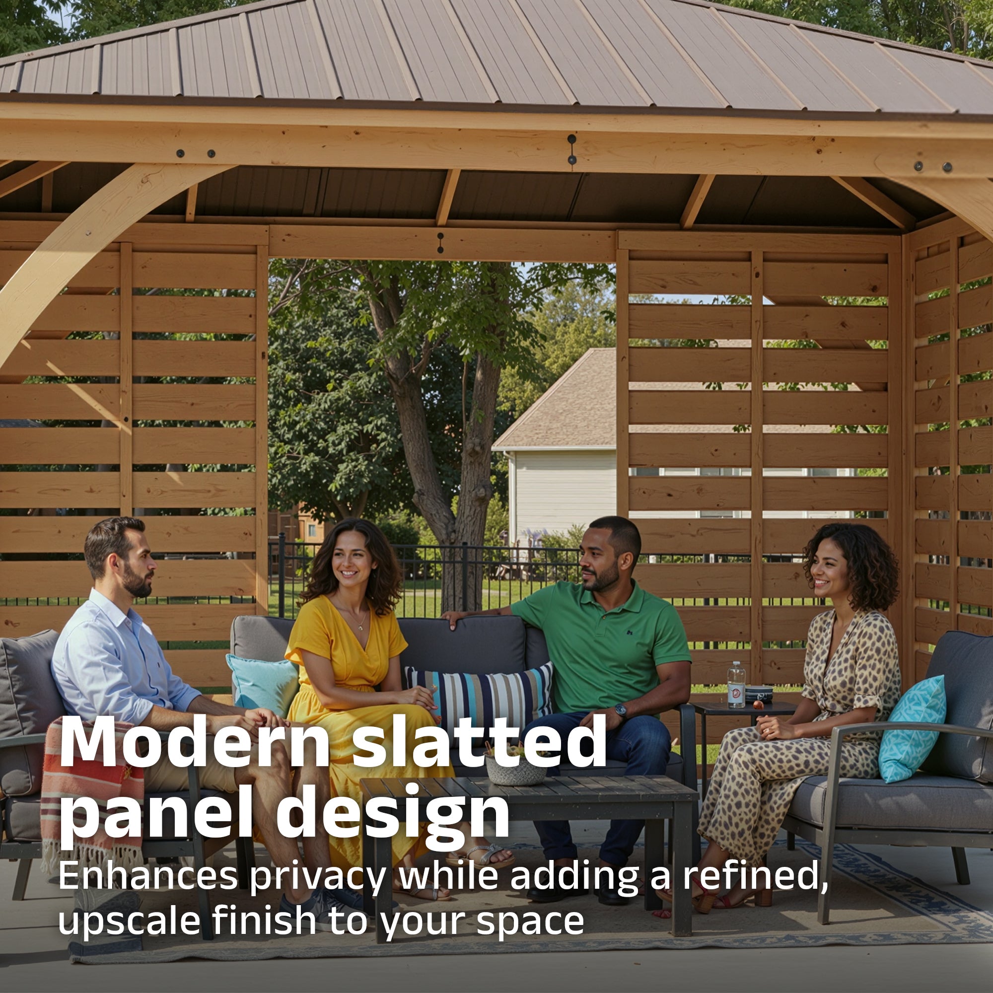 Configurable 3 Piece Privacy Wall Set
