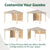 Configurable 3 Piece Privacy Wall Set