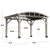 14.1 x 11.1 Arched Roof Gazebo