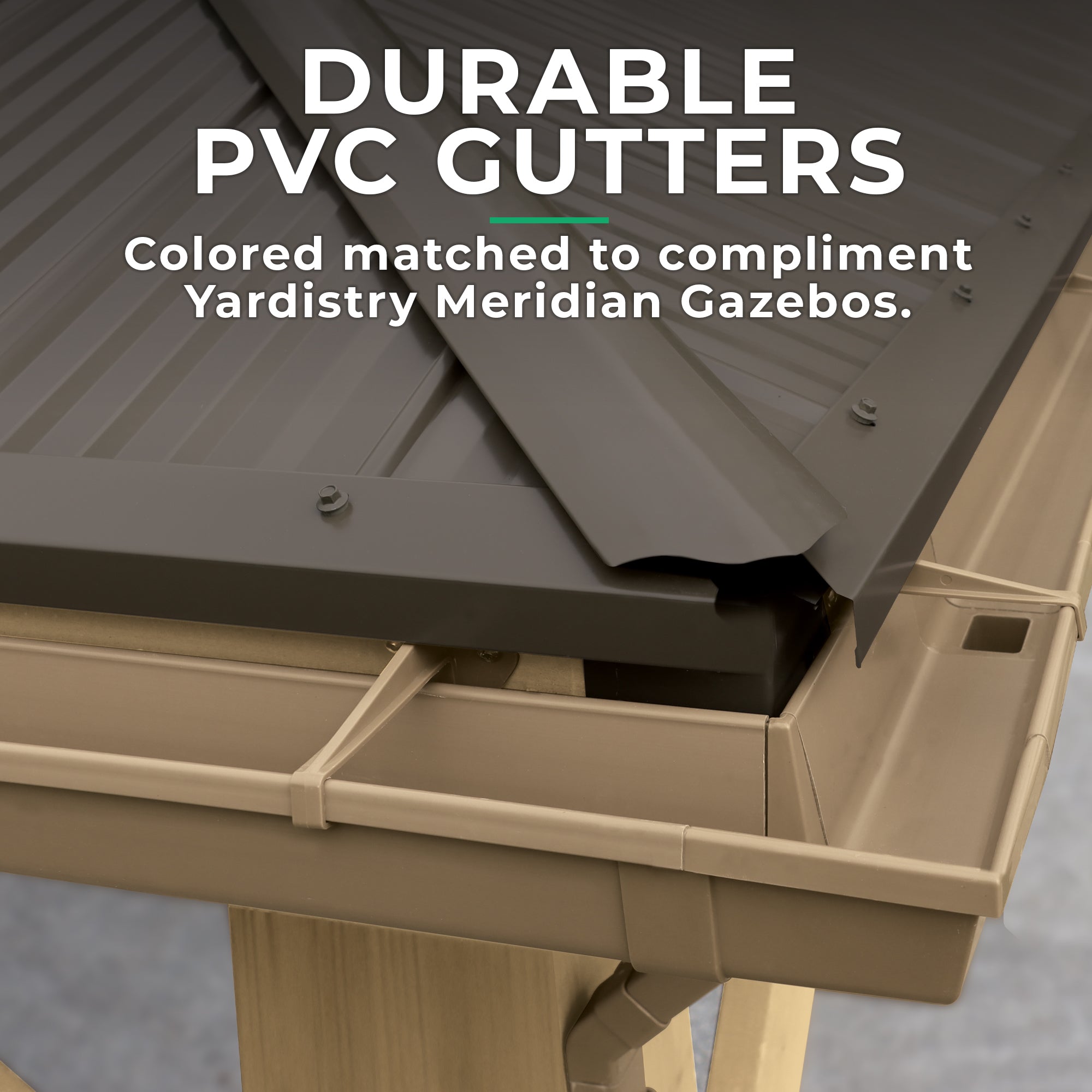 Rain Gutter Kit For The 12 x 12 Meridian Gazebo