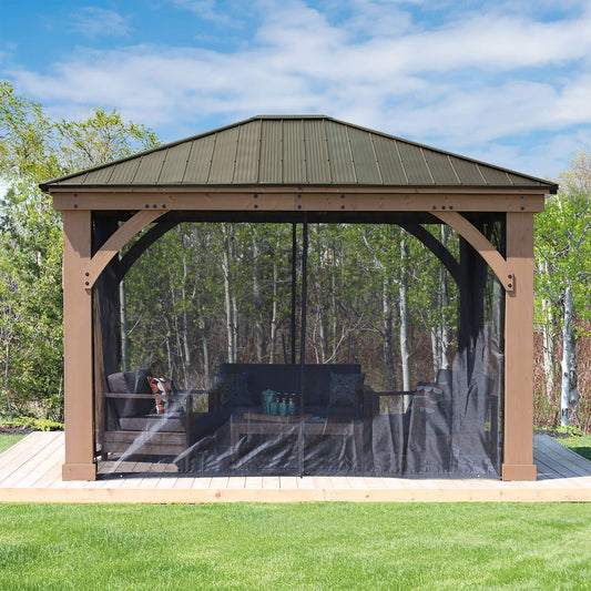 Yardistry 12 X 14 Grand Gazebo With Aluminum Roofnull