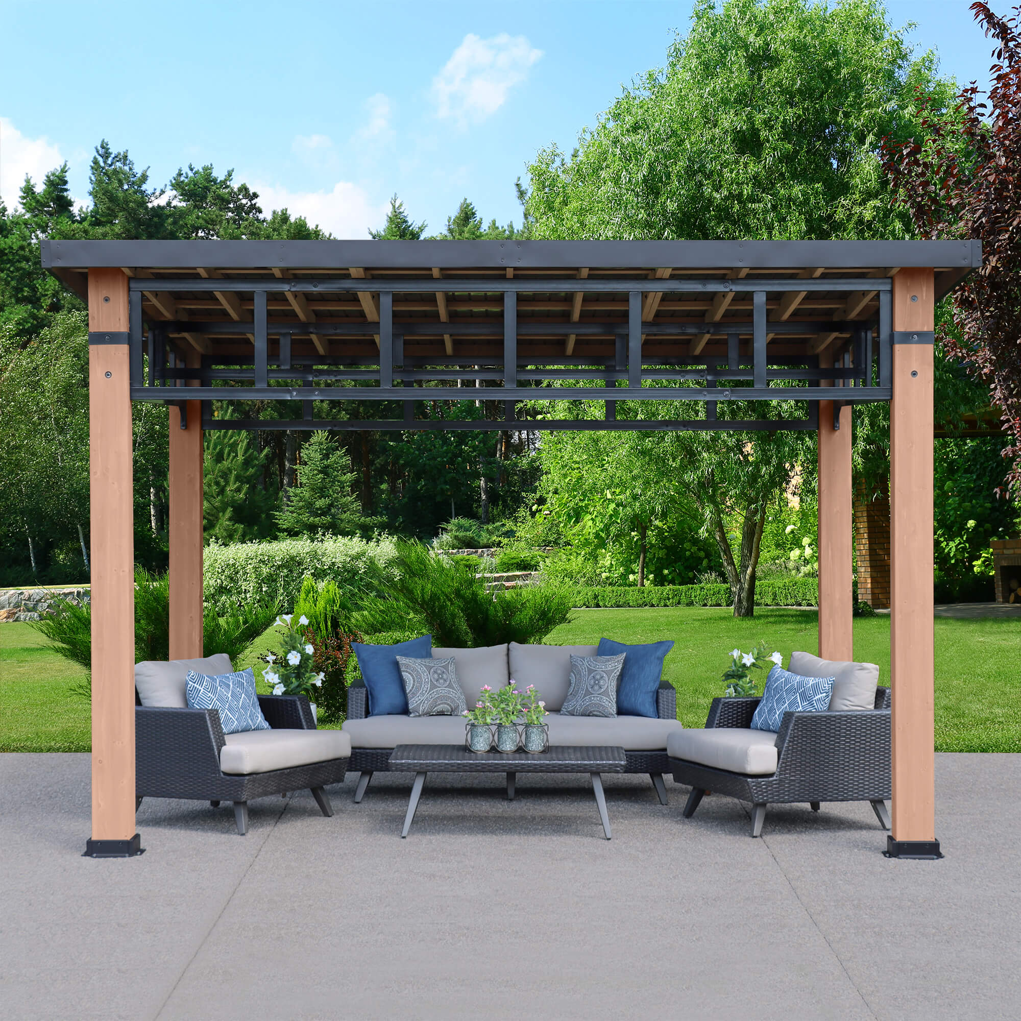 12 X 14 Yardistry Gazebo With Steel 12 x 14 yardistry gazebo with steel