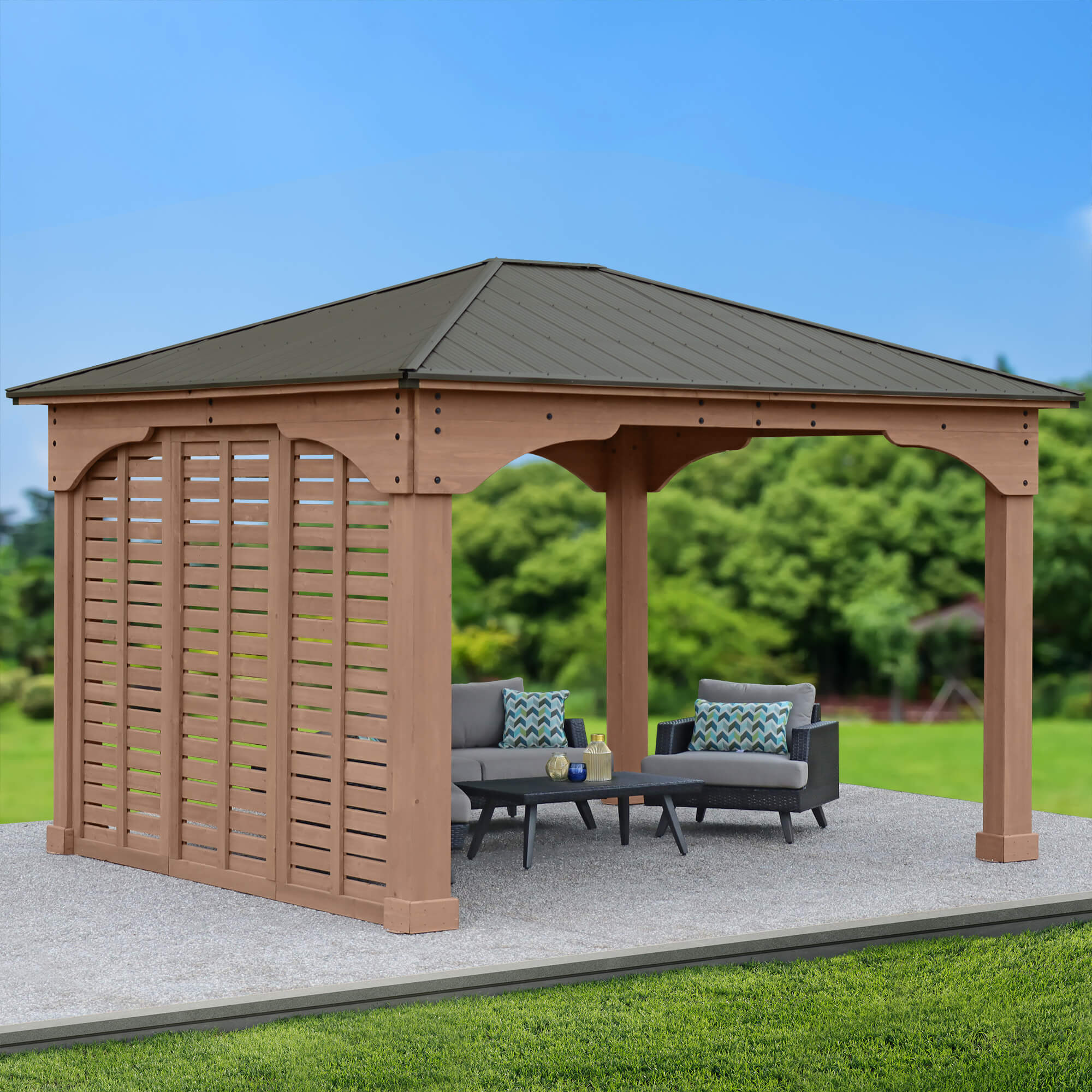 12' Grand Gazebo Privacy Wall (Costco) 12' Grand Gazebo Privacy Wall (Costco)