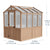 6.7 x 7.8 Cedar Garden Greenhouse