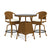 Sea Pines Outdoor Wicker 3pc Bar Set (Tortoise + Canvas)
