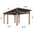 11.8 x 18' Modern Lounge Pavilion (Assembly Included)