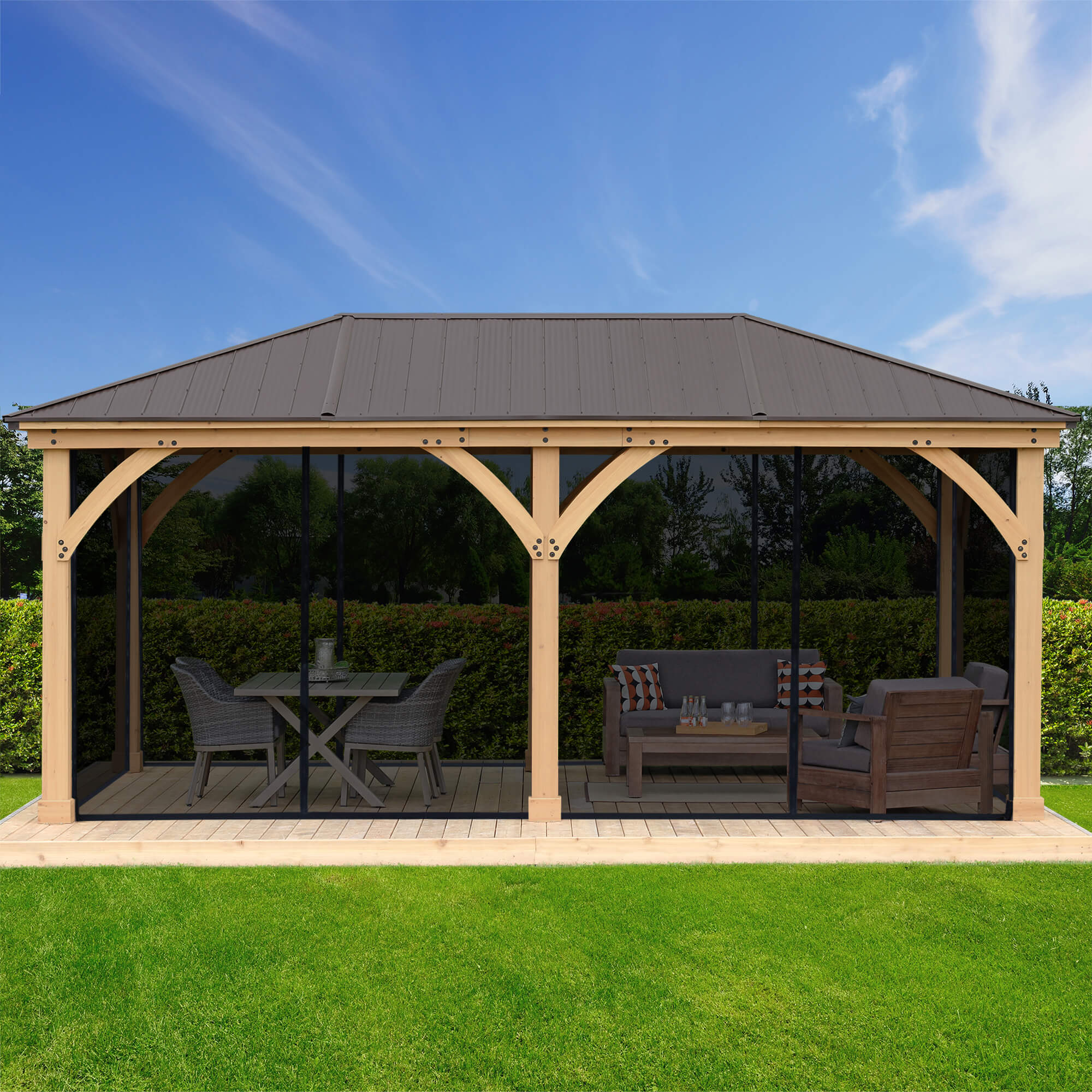 16 x 14 Timber Frame Pavilion Mosquito Mesh Kit