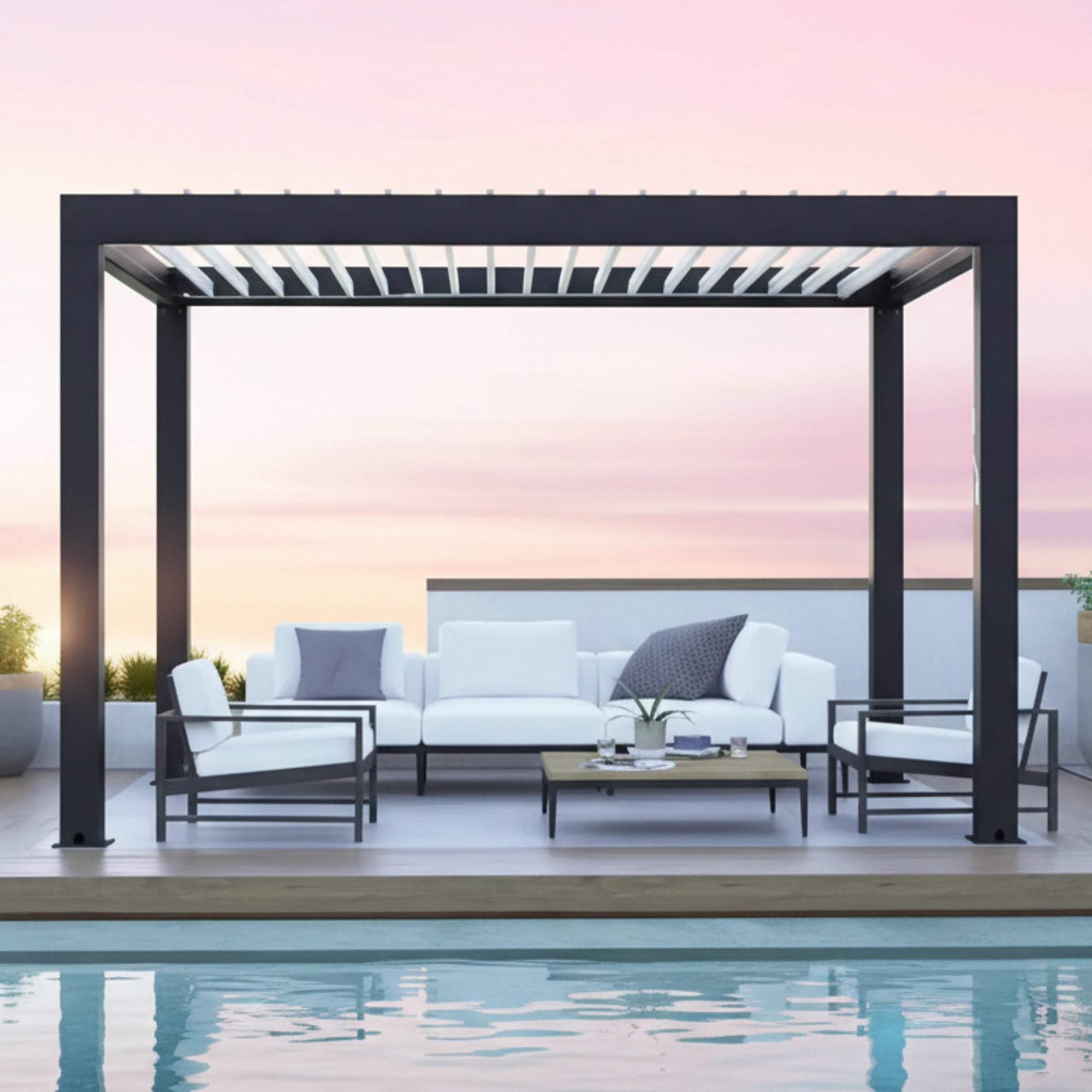 12 x 12 Aluminum Louver Room