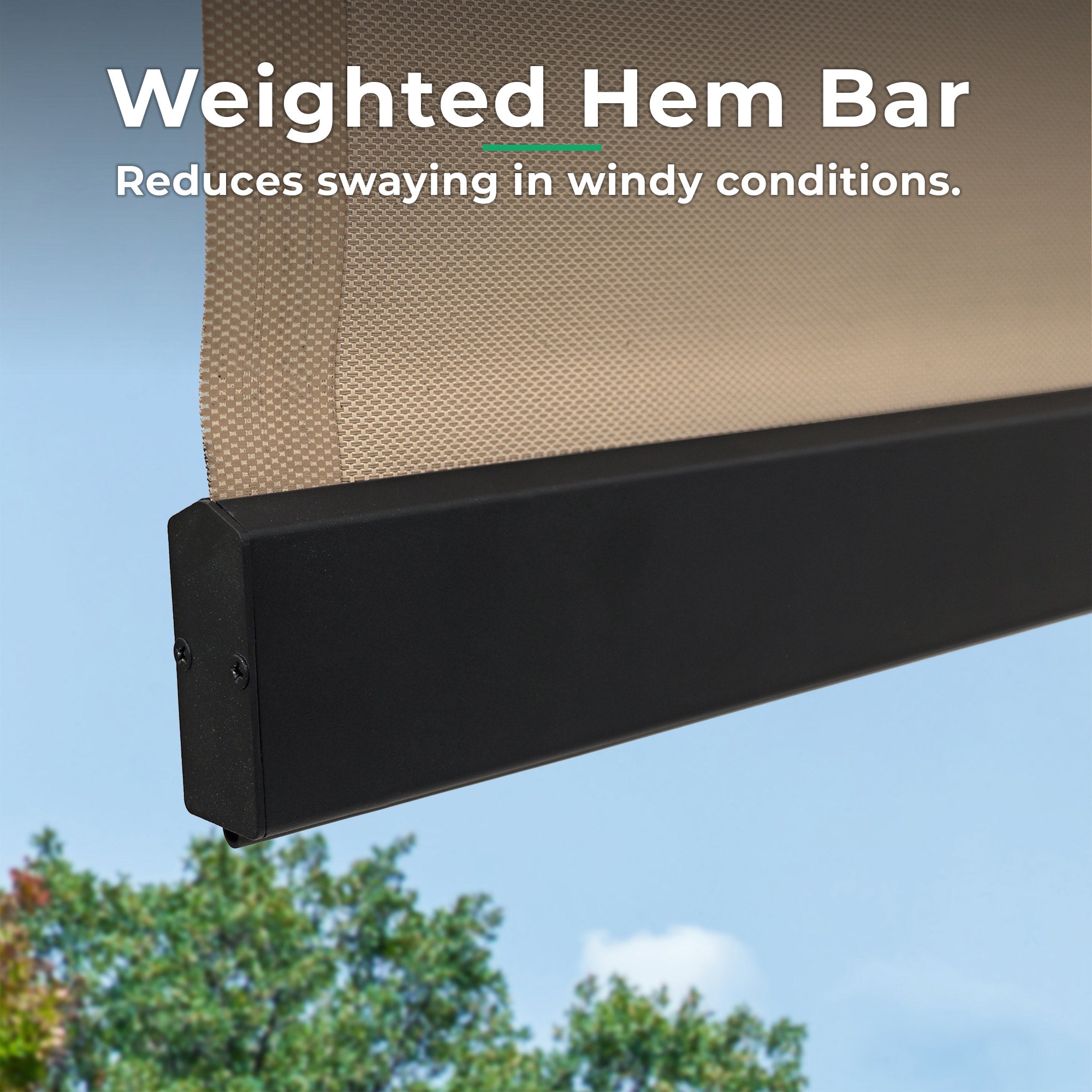 Outdoor Roller Shade 7.5 x 7.5 (Costco)