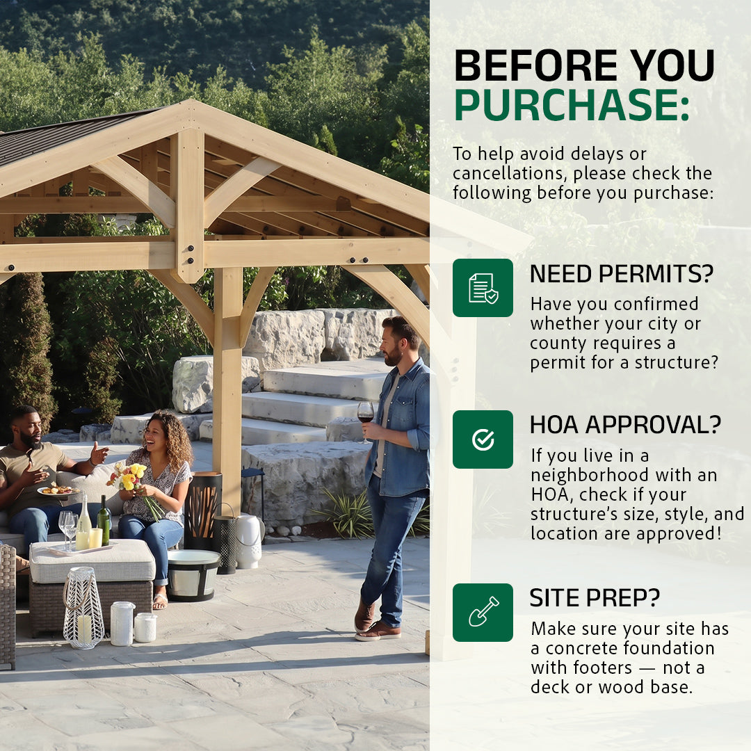 Oakley 14 x 19 Bar Shed Pavilion (Delivery & Assembly Included)