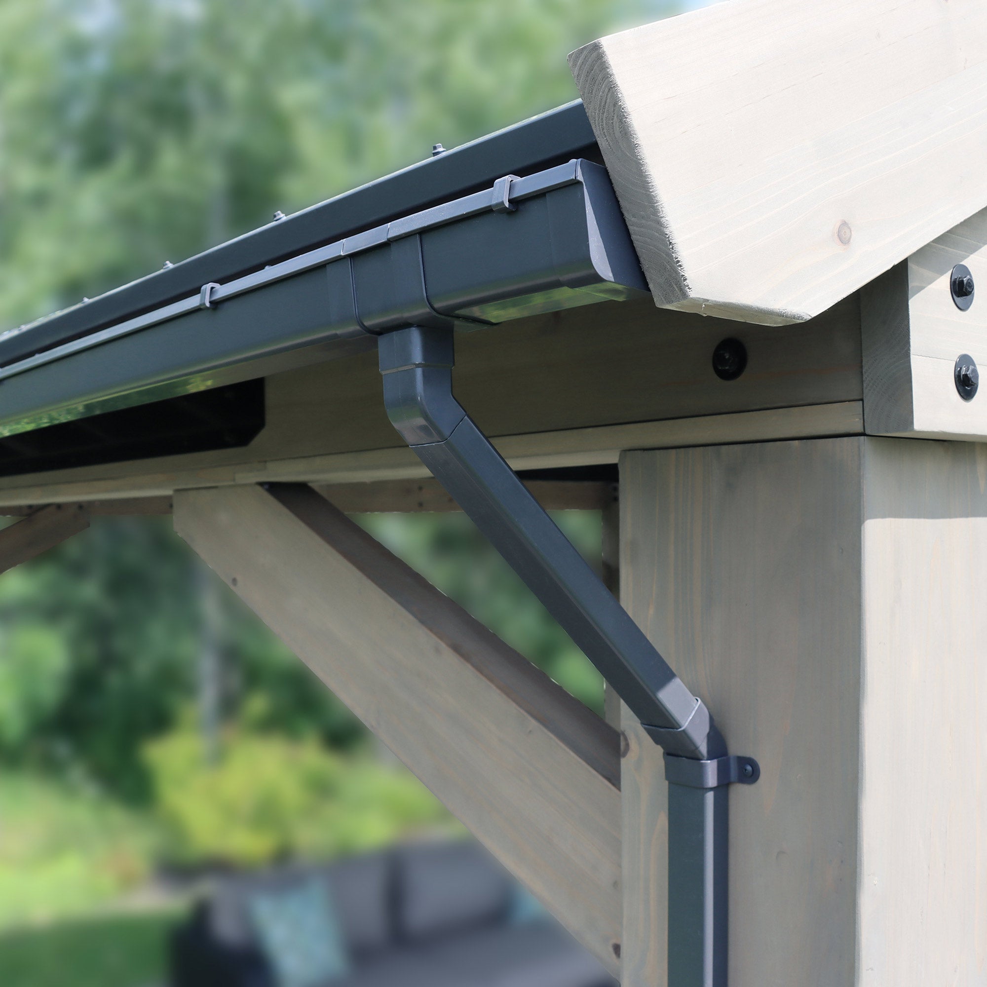 Rain Gutter Kit for the 16 x 14 Timber Frame Pavilion
