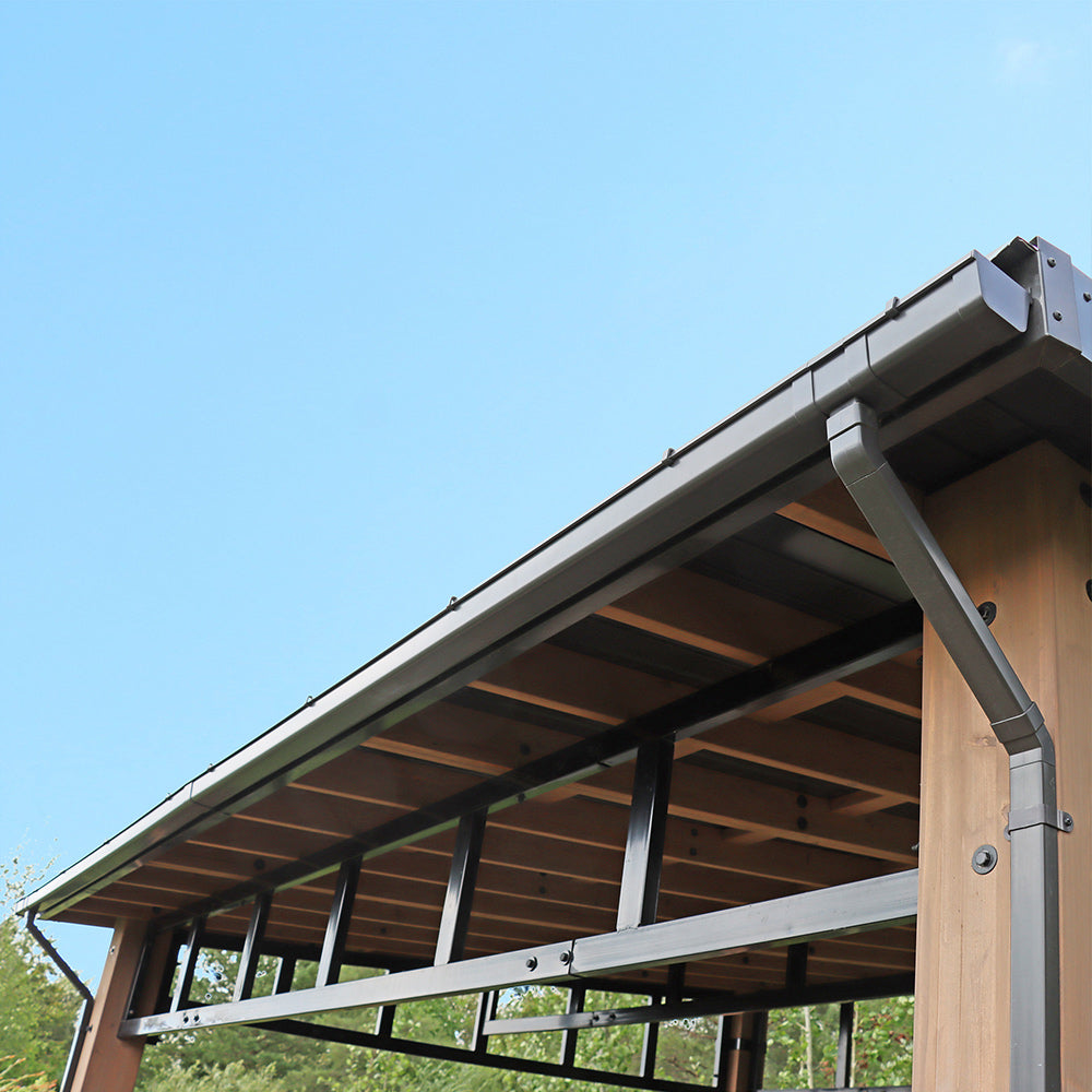 Rain Gutter Kit for the 12 x 14 Contemporary Gazebo Rain Gutter Kit for the 12 x 14 Contemporary Gazebo