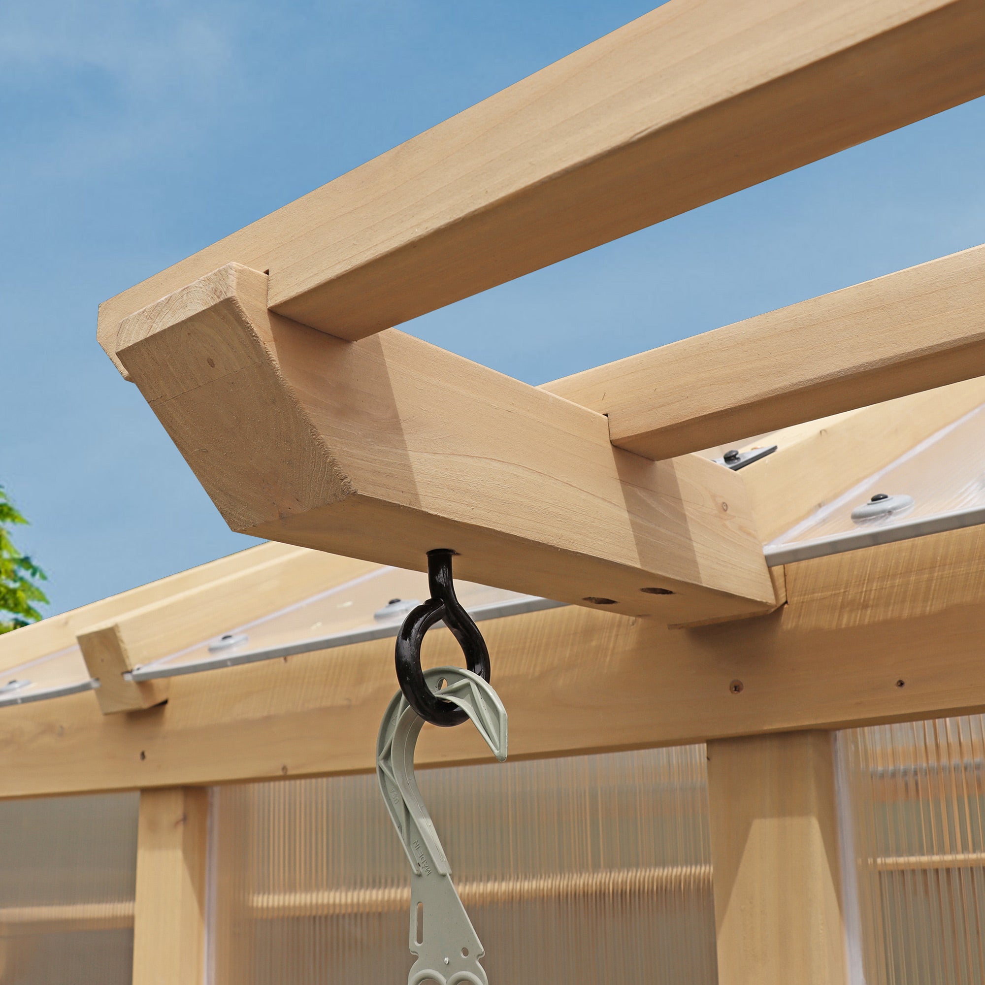wooden overhead trellis Greenhouse Trellis