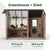 8.1 x 11.4 Obsidian Greenhouse & Storage Shed