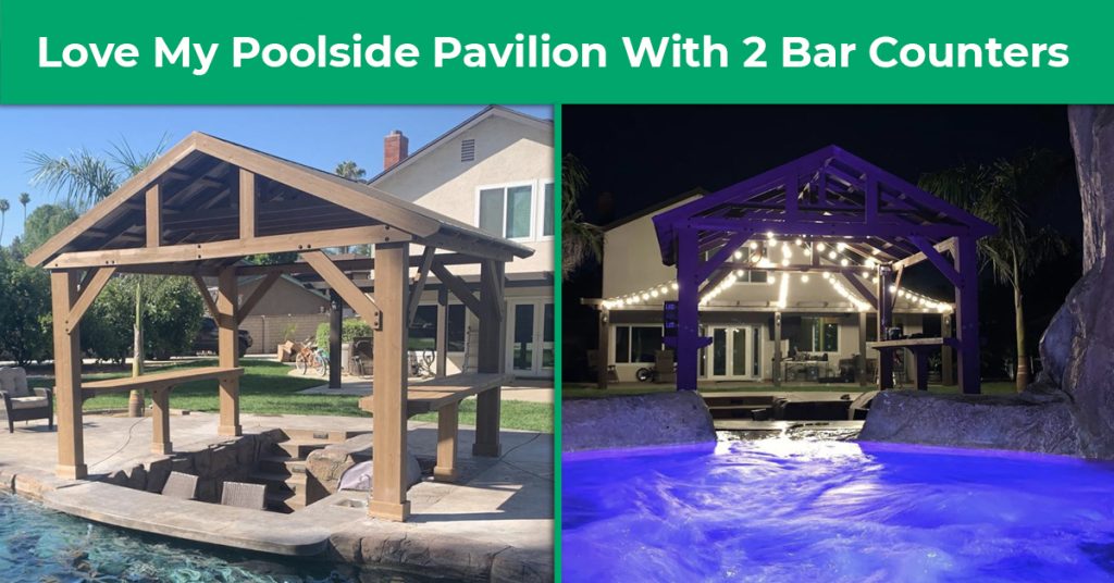 Love My Poolside Pavilion With 2 Bar Counters