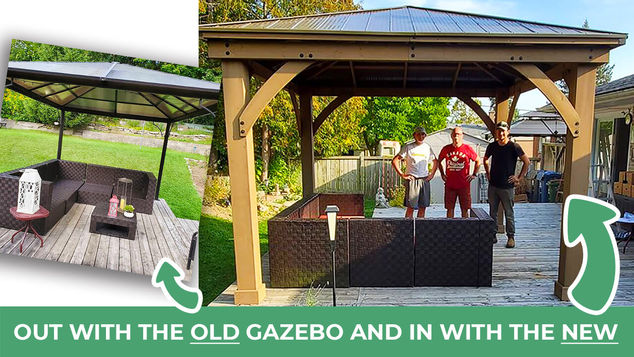 Out With The Old Gazebo And In With The New