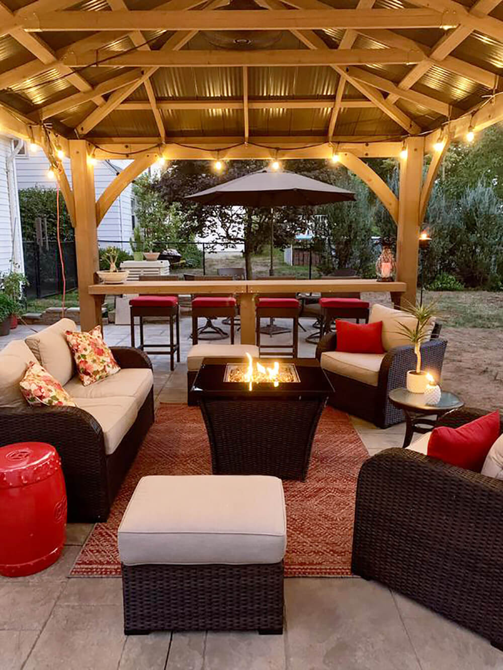 How To create your own Outdoor Getaway. | Gazebo lighting, Backyard gazebo,  Modern outdoor patio