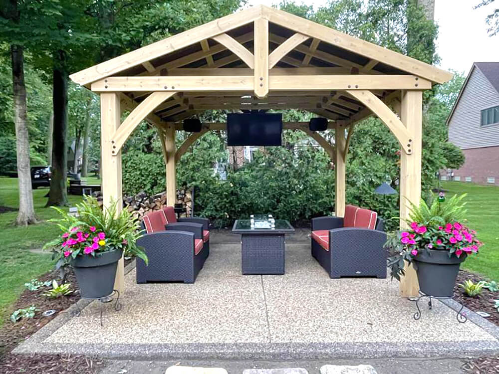 We Replaced Our Old Fire-Pit With A Gazebo - Yardistry
